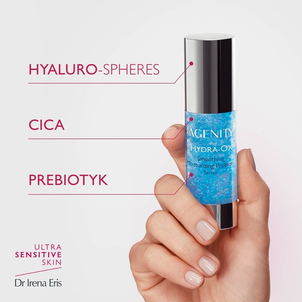 Agenity Hydra-Ox Wygładzające serum nawilżająco-prebiotyczne, 30 ml
