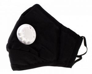 Alexpo Maska z filtrem N99, bawełniana dla dorosłych 'czarna', 1 sztuka