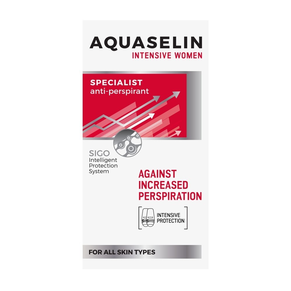 Aquaselin Intensive Women Antyperspirant roll-on przeciw zwiększonej potliwości, 50 ml