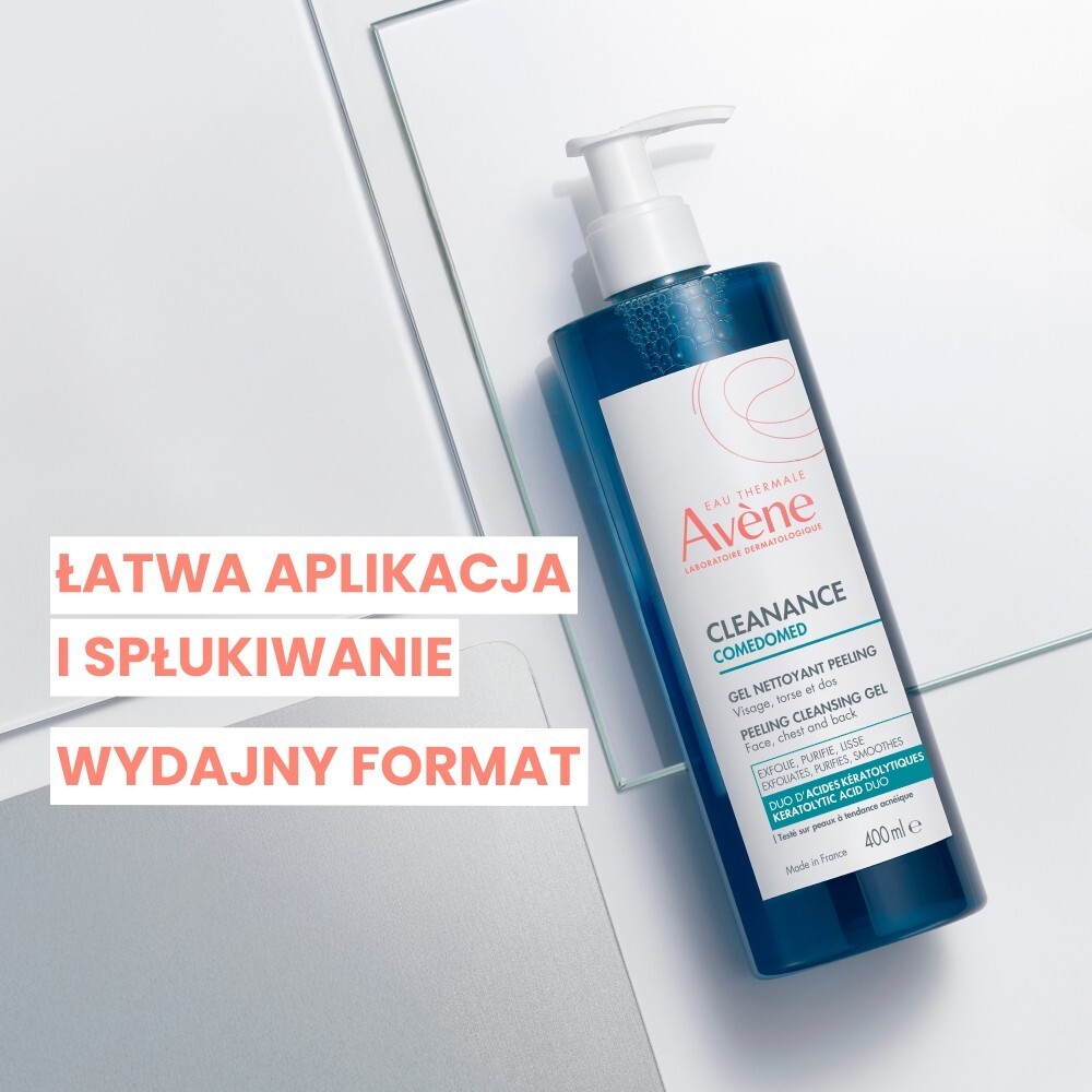 Avene Cleanance Comedomed Złuszczający żel do mycia twarzy, 400 ml