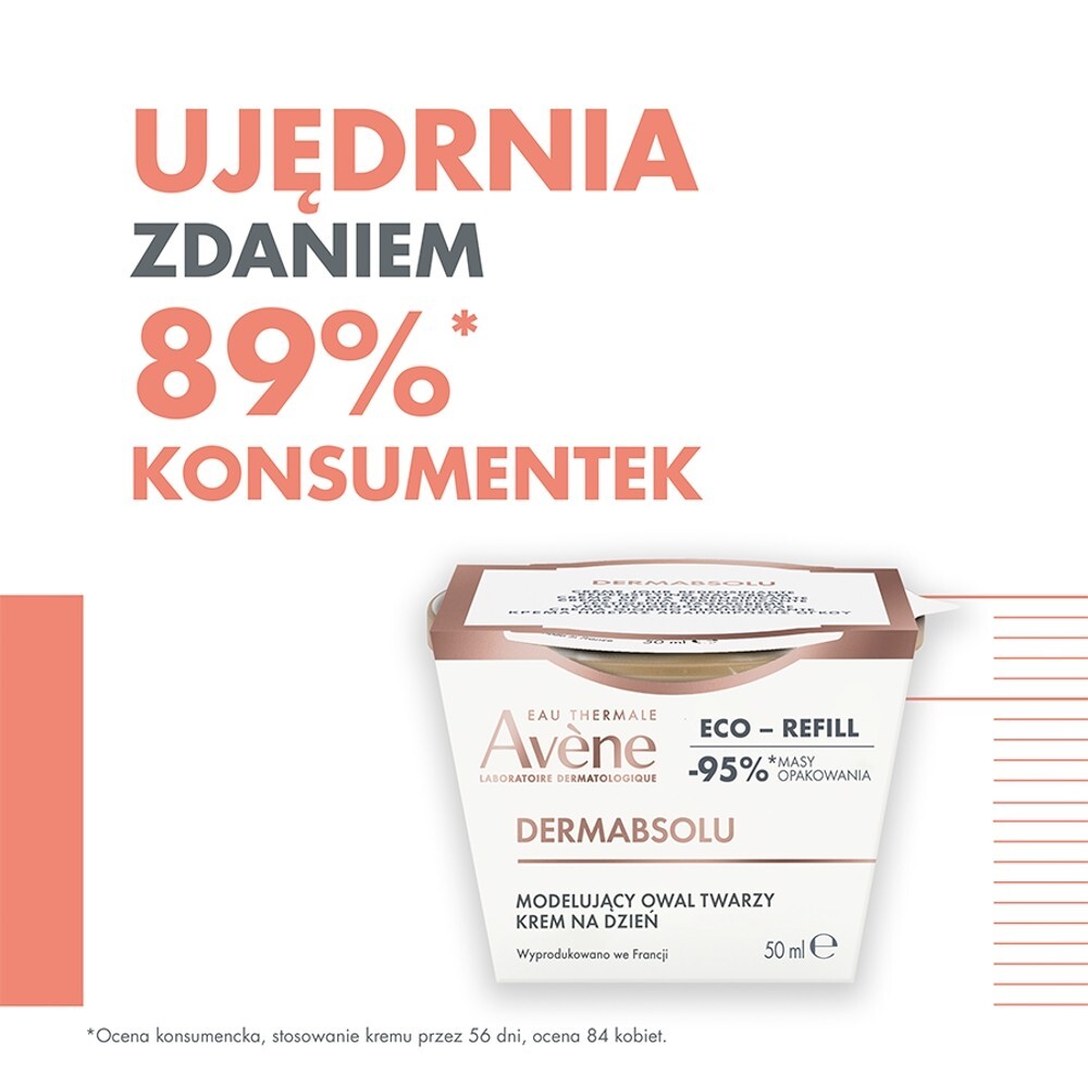 Avene Dermabsolu Krem na dzień modelujący owal twarzy refill, 50 ml