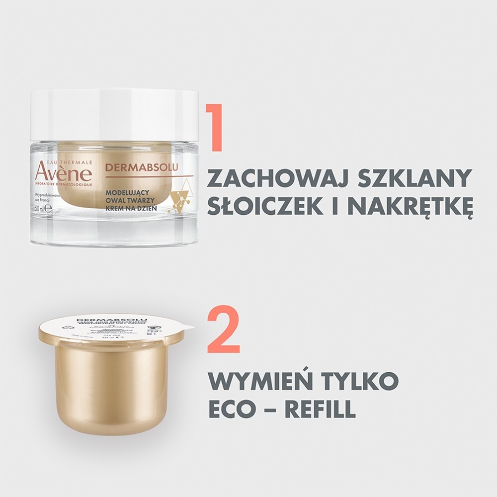 Avene Dermabsolu Krem na dzień modelujący owal twarzy refill, 50 ml