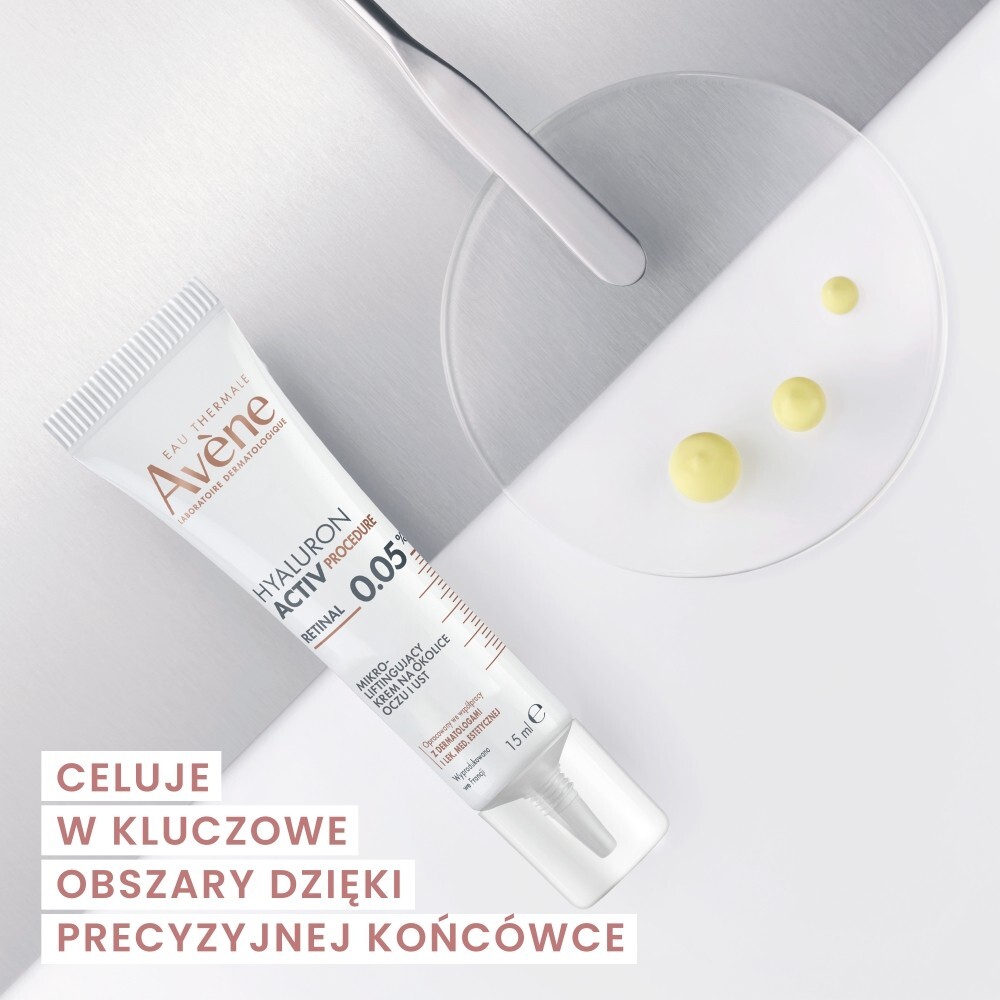 Avene Hyaluron Activ Procedure Krem liftingujący pod oczy i na zmarszczki wokół ust, 15 ml