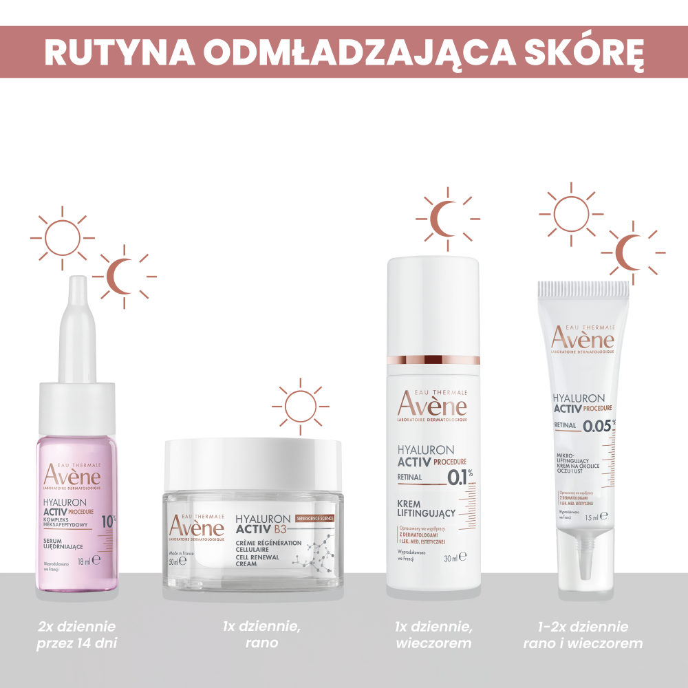 Avene Hyaluron Activ Procedure Serum ujędrniające z peptydami, 18 ml + 2 ml