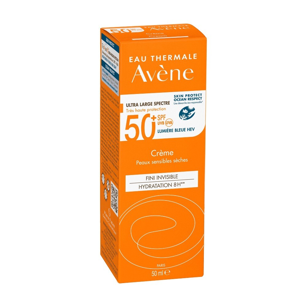 Avene Sun SPF 50+ Krem ochronny do twarzy, 50 ml