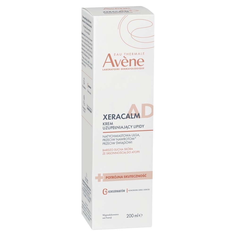 Avene Xeracalm A.D Krem uzupełniający lipidy, 200 ml