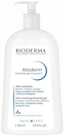Bioderma Atoderm Intensive Żel oczyszczający do mycia skóry suchej i atopowej, 1 litr