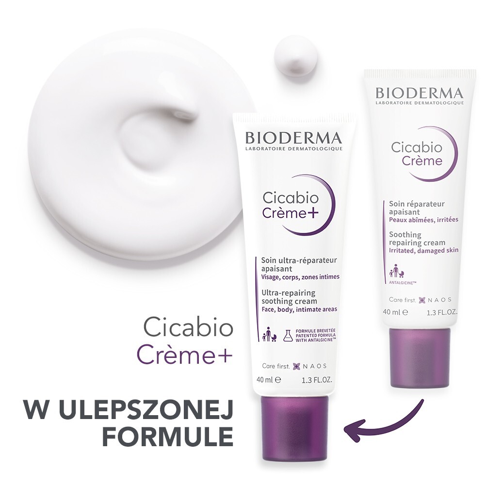 Bioderma Cicabio Creme+ Naprawczy krem łagodzący, 40 ml