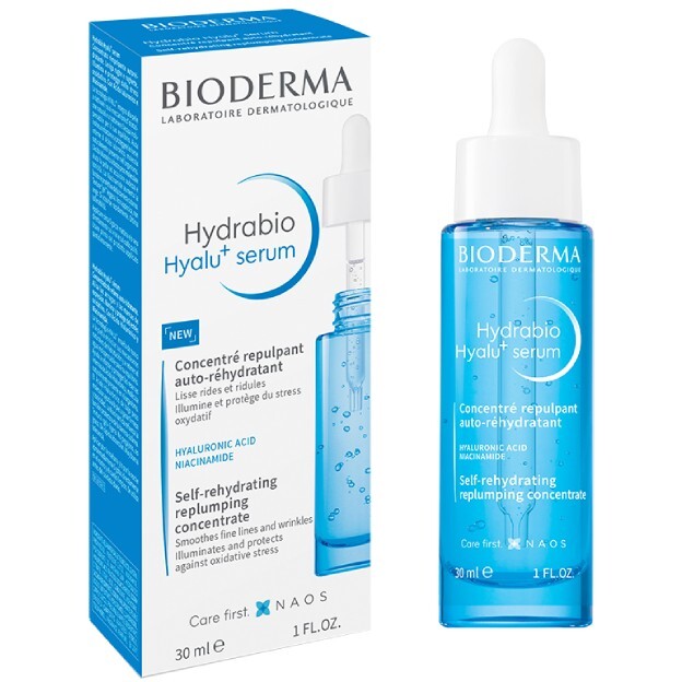 Bioderma Hydrabio Hyalu+ Nawilżające Serum przeciwzmarszczkowe, 30 ml