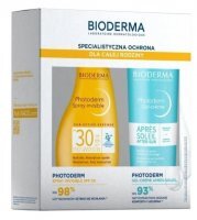 Bioderma Photoderm Zestaw Spray SPF 30, 300 ml + Łagodzący żel-krem, 500 ml