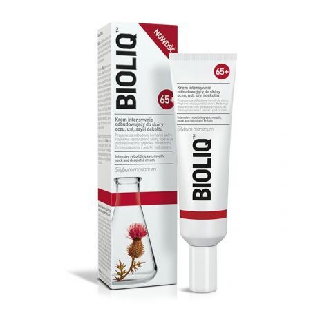 Bioliq 65+ Krem intensywnie odbudowujący do skóry wokół oczu, ust i dekoltu, 30 ml
