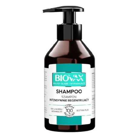 BIOVAX Intensywnie regenerujący szampon do włosów słabych i wypadających, 200 ml