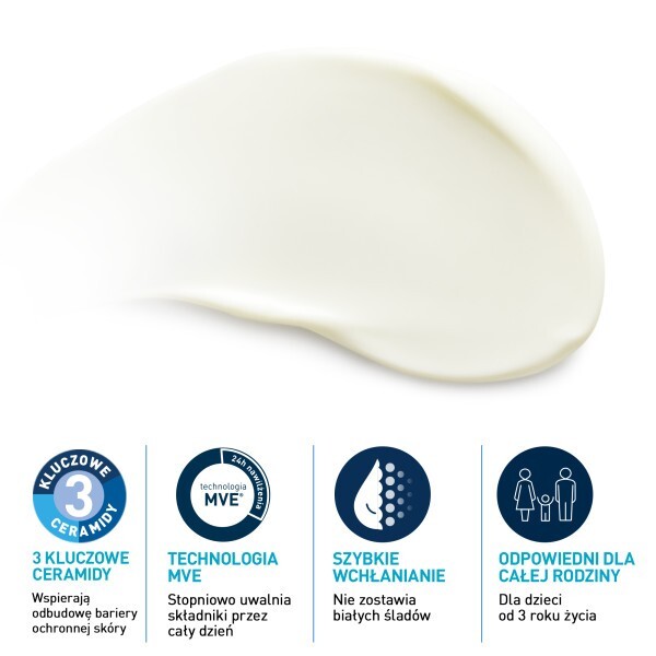 CeraVe Nawilżający balsam przeciwsłoneczny SPF 50+, 75 ml