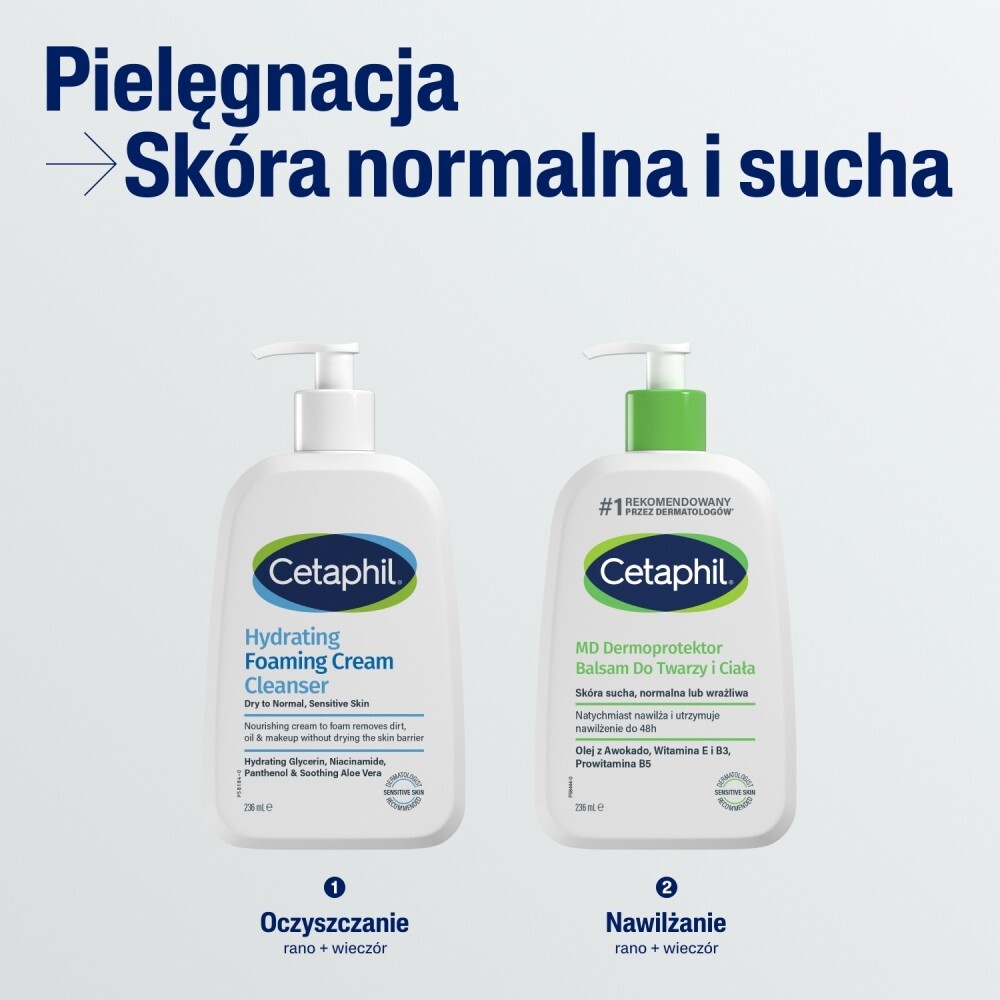 Cetaphil Kremowa pianka oczyszczająca, 236 ml