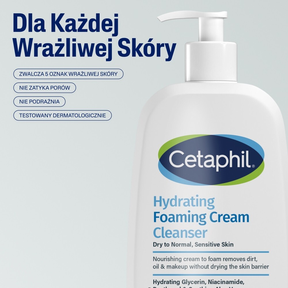 Cetaphil Kremowa pianka oczyszczająca, 236 ml