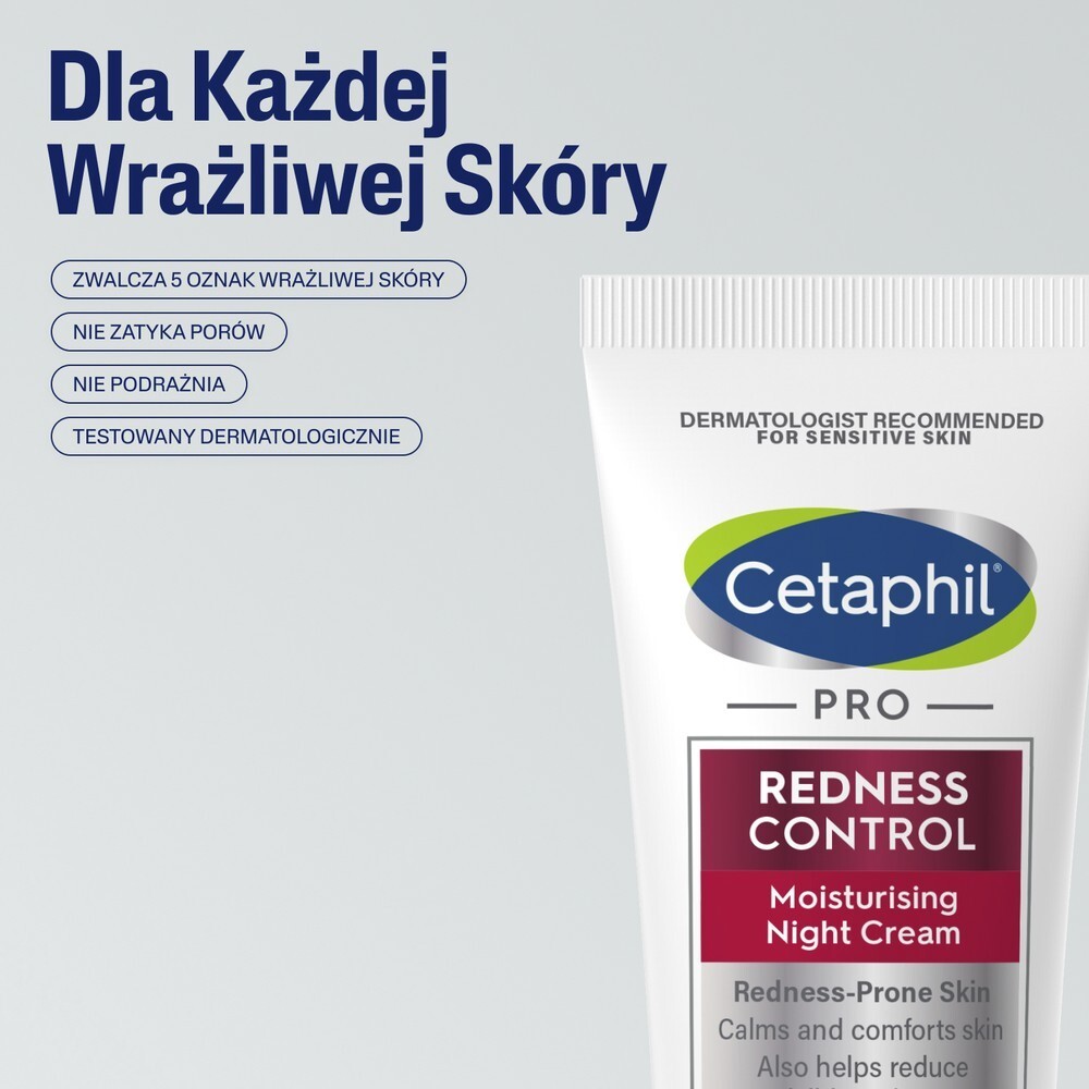 Cetaphil PRO Redness Control Krem na noc, 50 ml