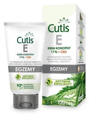 Cutis Egzema Krem konopny 17% + CBD, 120 ml