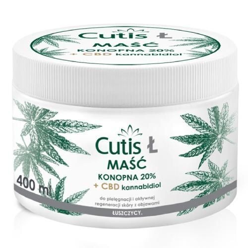 Cutis Ł Łuszczyca maść konopna 20% + CBD, 400 ml