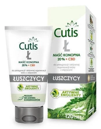 Cutis Łuszczyca Maść konopna 20% + CBD, 120 ml