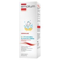 Emolium Dermocare Płyn do kąpieli, żel do mycia, szampon 3 w 1, 400 ml