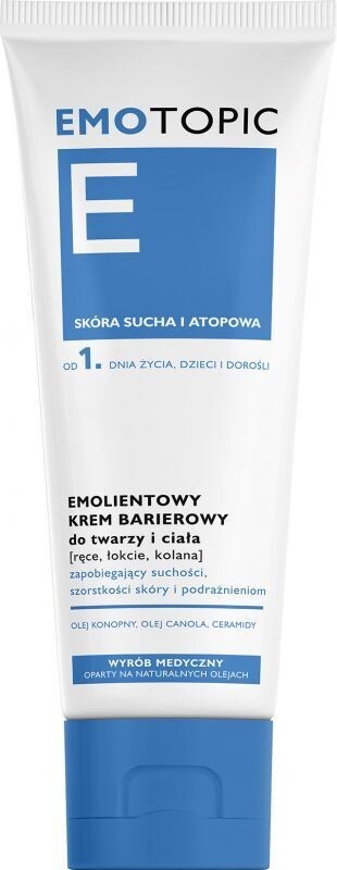 Emotopic Emolientowy krem barierowy do twarzy i ciała, 75 ml