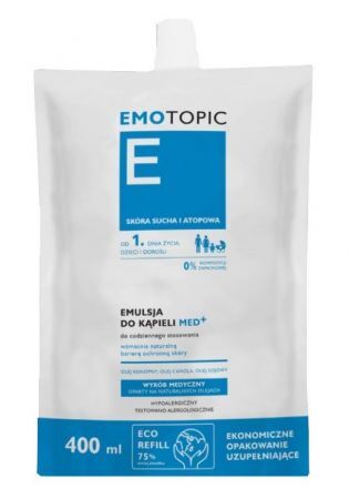 Emotopic Med Emulsja do kąpieli, 400 ml (wkład)