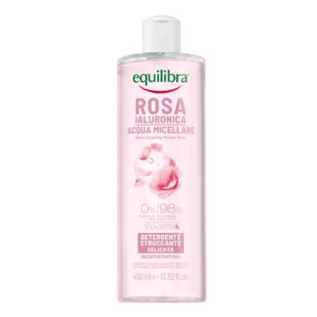 Equilibra Rosa delikatnie oczyszczająca, różana woda micelarna, 400 ml