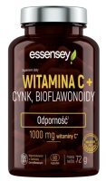 Essensey Witamina C + Cynk, Bioflawonoidy, 90 kapsułek