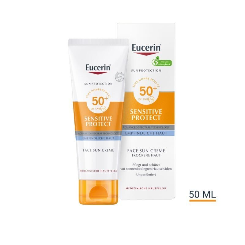 Eucerin Sun Protection Sensitive Protect SPF 50+ Krem ochronny, 50 ml
