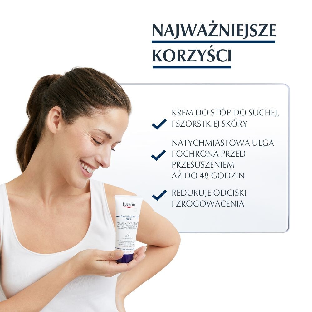 Eucerin UreaRepair regenerujący krem do stóp z 10% mocznika, 100 ml