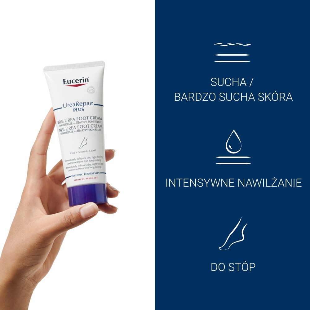 Eucerin UreaRepair regenerujący krem do stóp z 10% mocznika, 100 ml