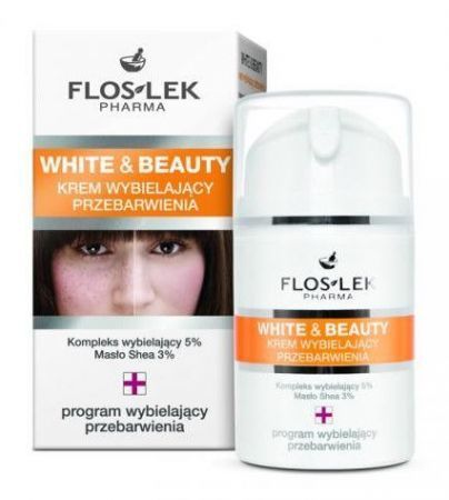 Flos-Lek White & Beauty Krem wybielający przebarwienia, 50 ml