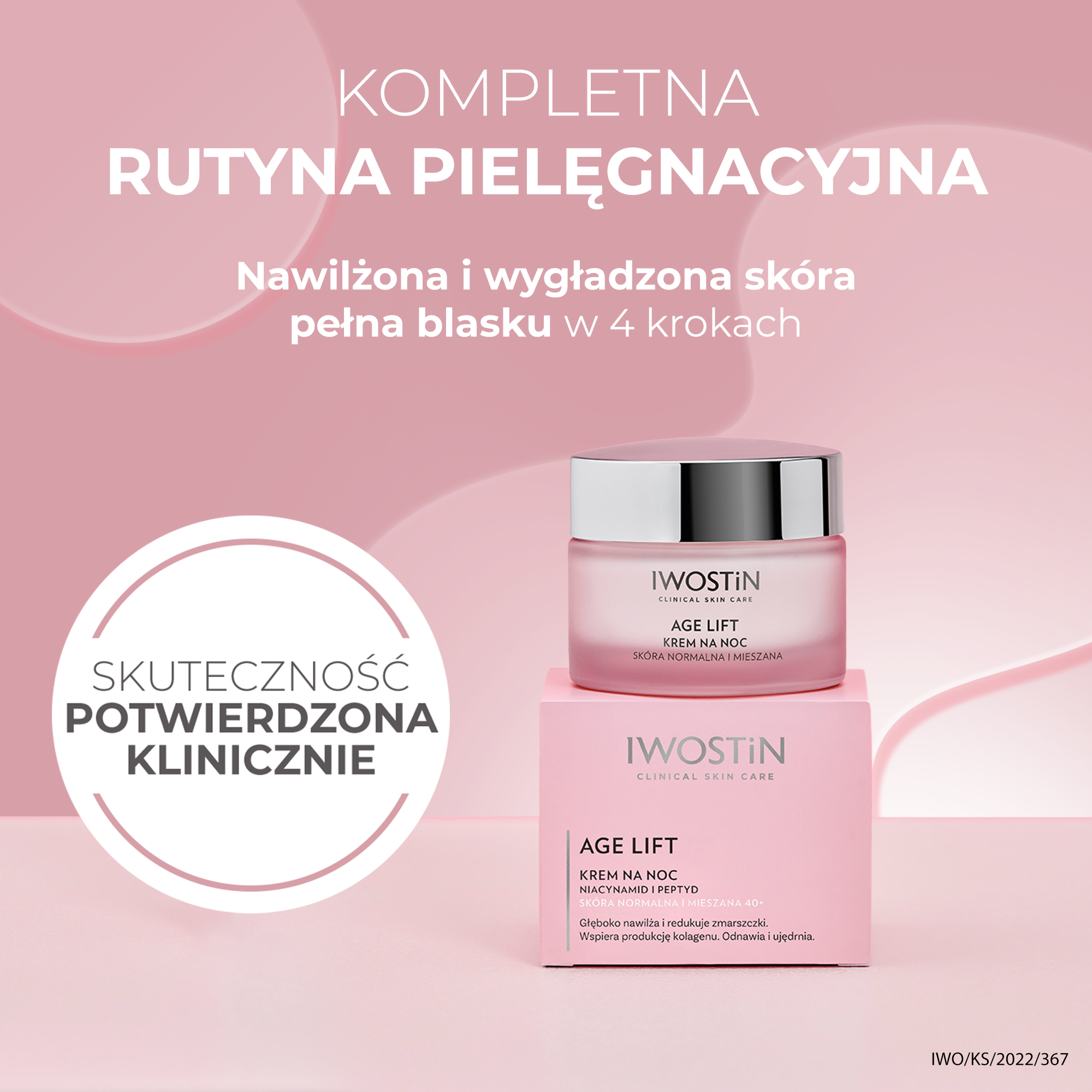 Iwostin Age Lift Krem na noc do skóry mieszanej, 50 ml