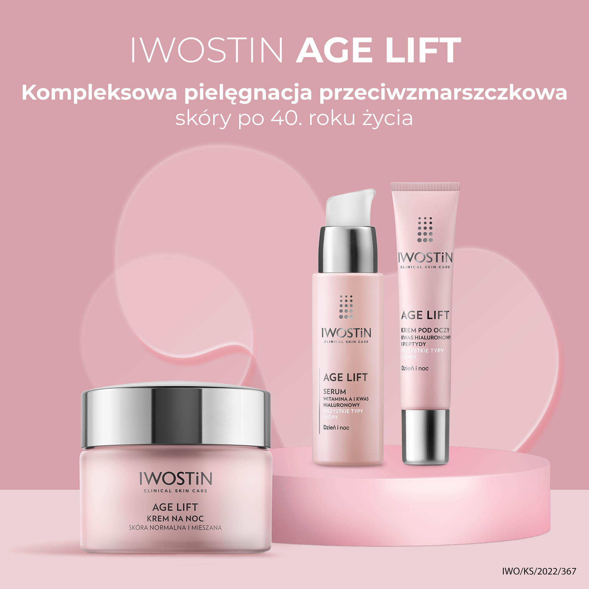 Iwostin Age Lift Krem na noc do skóry mieszanej, 50 ml