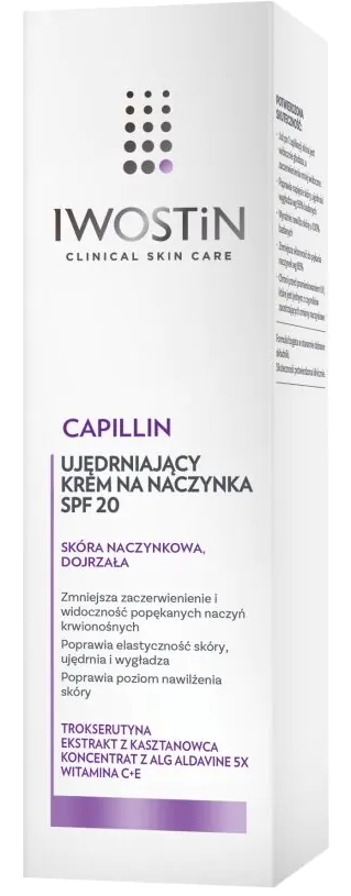 Iwostin Capillin Ujędrniający krem na naczynka SPF 20, 40 ml