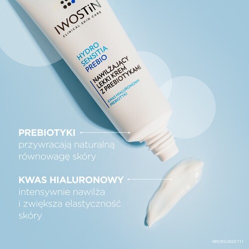 Iwostin Hydro Sensitia PREBIO Nawilżający lekki krem z prebiotykami, 50 ml