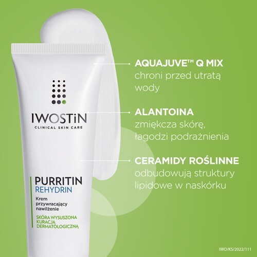 Iwostin Purritin Rehydrin Krem przywracający nawilżenie, 40 ml
