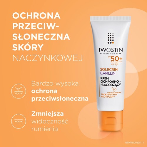 Iwostin Solecrin Capillin SPF 50+ Krem ochronny, 50 ml