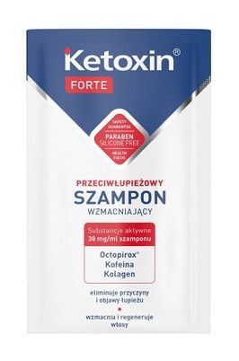 Ketoxin Forte przeciwłupieżowy szampon wzmacniający do włosów, 6 ml