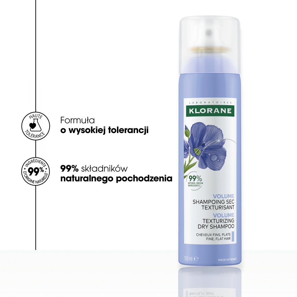 Klorane Objętość Teksturujący szampon suchy, 150 ml