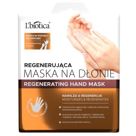 L'BIOTICA Maska na dłonie regenerująca, 26 g