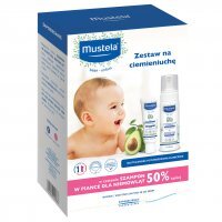Mustela zestaw na ciemieniuchę krem, 40 ml + szampon w piance, 150 ml