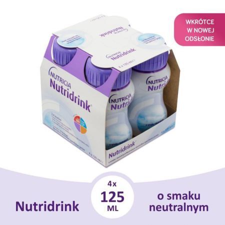 Nutridrink o smaku neutralnym, płyn 4 x 125 ml