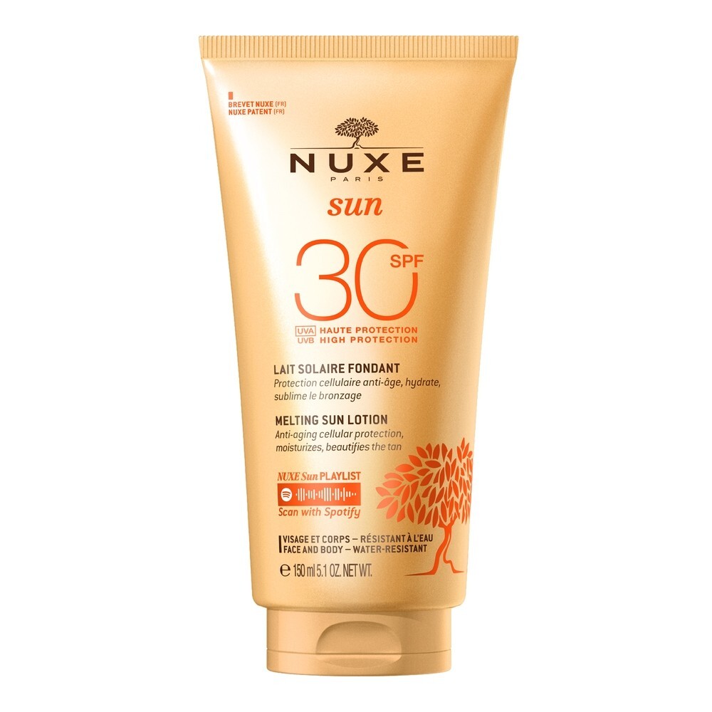 Nuxe Sun Zestaw Mleczko do opalania twarzy i ciała SPF 30, 150 ml + Żel pod prysznic po opalaniu, 100 ml