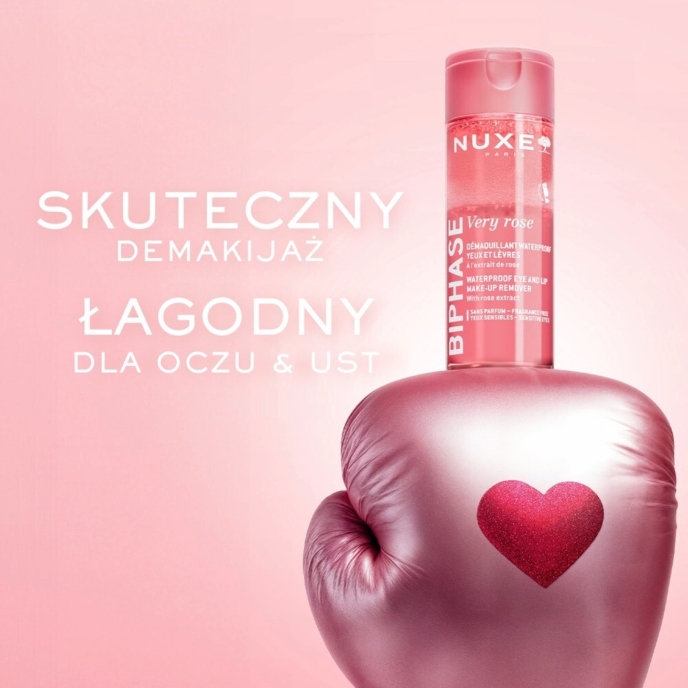 Nuxe Very Rose Dwufazowy płyn do demakijażu oczu i ust, 100 ml