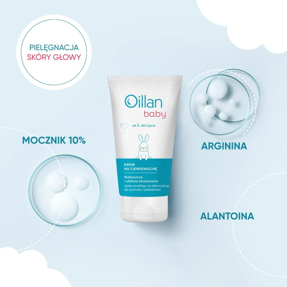 Oillan Baby Krem na ciemieniuchę, 40 ml