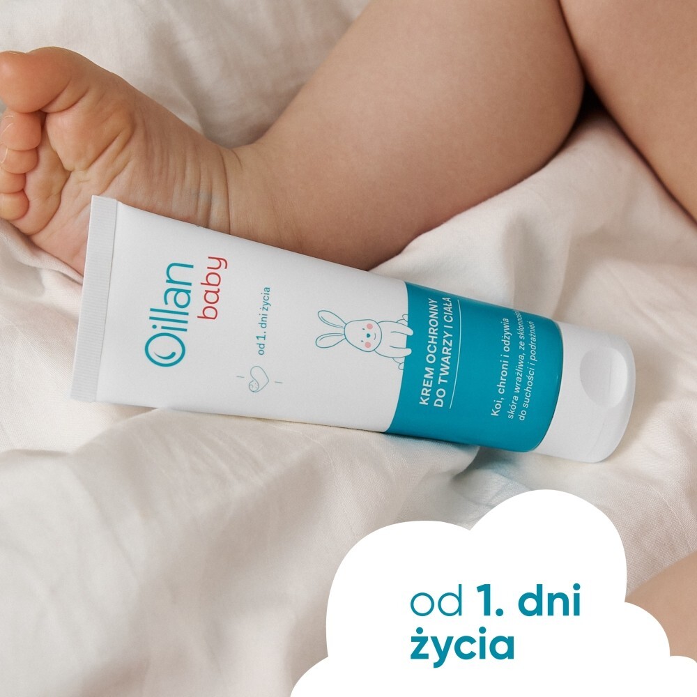 Oillan Baby Krem ochronny do twarzy i ciała, 75 ml