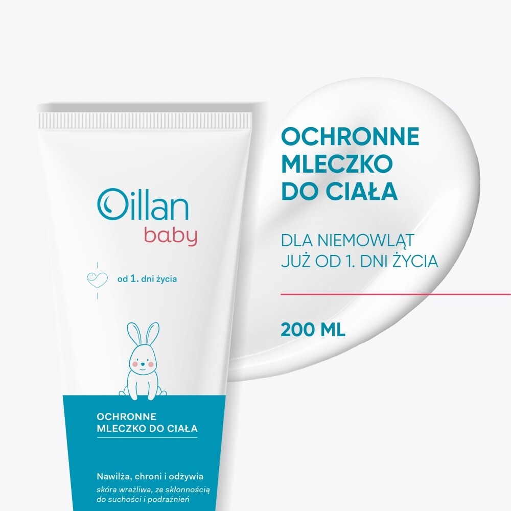 Oillan Baby Ochronne mleczko do ciała, 200 ml