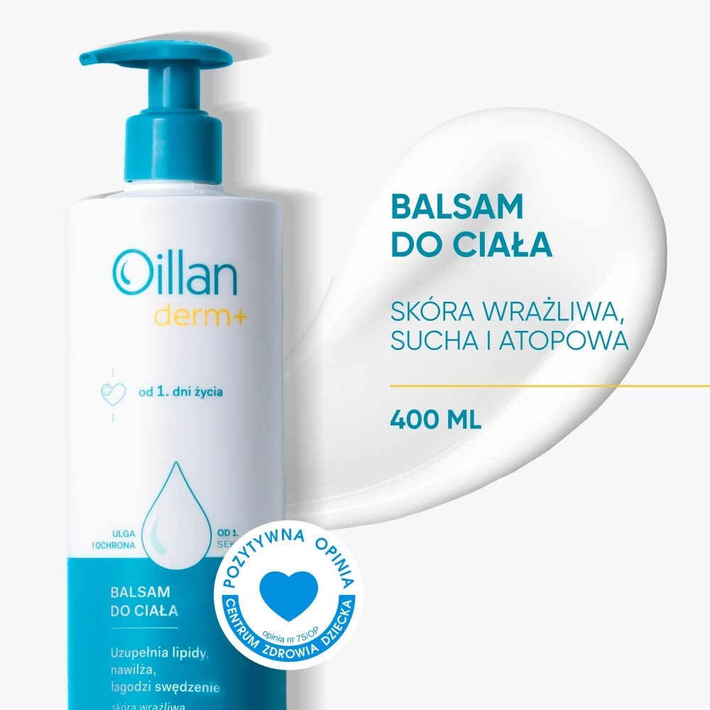 Oillan Derm+ Balsam do ciała, 400 ml
