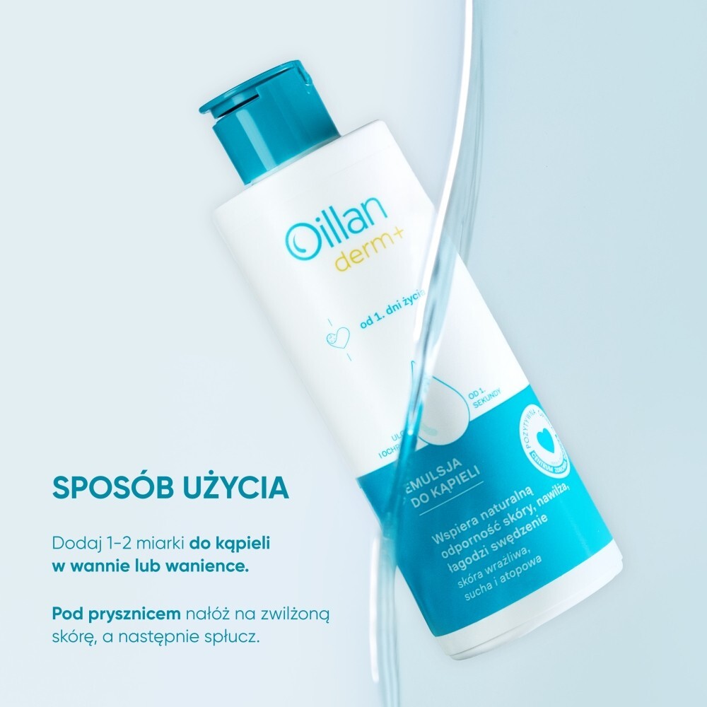 Oillan Derm+ Emulsja do kąpieli, 400 ml